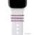bytten round cut amethyst eternity ring accessory for Apple Watch and Fitbit bands in gold, silver and rose gold