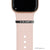 black rhodium plated 925 sterling silver custom engraved etoile ring for Apple Watch and Fitbit bands