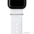 bytten cubic zirconia stacking rings for Apple Watch sport bands and Fitbit bands. iwatch jewelry in black rhodium