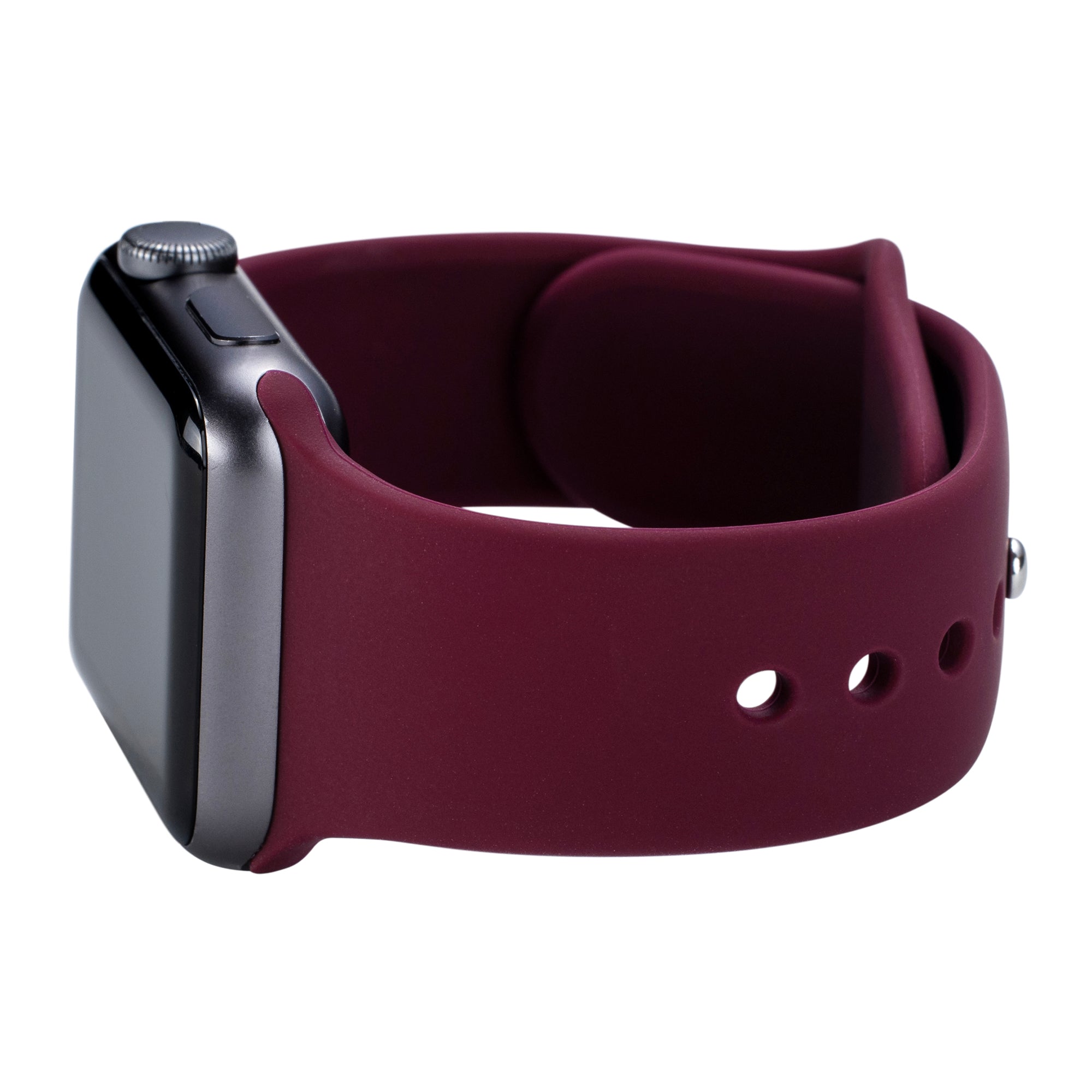 burgundy bytten band for apple watch