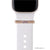 rose gold bytten double amethyst crystal ring accessory for Apple Watch and Fitbit bands - rose gold