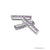 silver bytten round cut amethyst eternity ring accessory for Apple Watch and Fitbit bands - silver