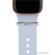 bytten double aquamarine crystal ring accessories for Apple Watch and Fitbit bands in silver