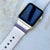 bytten lapis stacking rings for Apple Watch sport bands and Fitbit bands. iwatch jewelry in sterling silver