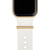 gold bytten channel cz ring accessory for Apple Watch and Fitbit bands - gold