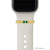 gold bytten double emerald ring accessory for Apple Watch and Fitbit bands - gold