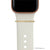 bytten white opal stacking rings for Apple Watch sport bands and Fitbit bands. iwatch jewelry in gold