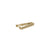 gold bytten channel set cz Clasp accessory for Apple Watch and Fitbit bands - gold