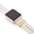 gold Gold Apple Watch Sport on antique white band with Bytten Glam Stack - gold