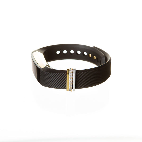 Fitbit Alta with Bytten Glam Stack accessory - gold luxe
