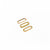 gold Bytten Azul stack rings on Fitbit Alta and Alta HR - gold