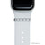 polished silver bytten positivity ring accessory for Apple Watch and Fitbit bands - polished silver