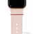 bytten garnet stacking rings for Apple Watch sport bands and Fitbit bands. iwatch jewelry in rose gold