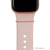 bytten petal pink stacking rings for Apple Watch sport bands and Fitbit bands. iwatch jewelry in rose gold