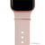 bytten pink opal stacking rings for Apple Watch sport bands and Fitbit bands. iwatch jewelry in rose gold