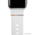 rose gold bytten tiny rainbow crystal ring accessory for Apple Watch and Fitbit bands - rose gold