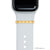 satin gold bytten positivity ring accessory for Apple Watch and Fitbit bands - satin gold