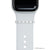 satin silver bytten positivity ring accessory for Apple Watch and Fitbit bands - satin silver