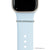 bytten aquamarine stacking rings for Apple Watch sport bands and Fitbit bands. iwatch jewelry in sterling silver
