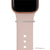 bytten pink opal stacking rings for Apple Watch sport bands and Fitbit bands. iwatch jewelry in sterling silver