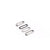 silver Bytten Classic Stack accessory for Fitbit Alta - silver