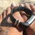 silver Toes on beach with Fitbit Alta with Bytten Classic Stack accessory - silver