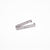 satin silver custom engraved 3mm clasp for apple watch - satin silver