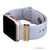 bytten gold Sweden stack on rose gold Apple Watch with french grey bytten band