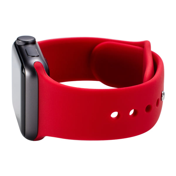 cherry red bytten band for apple watch