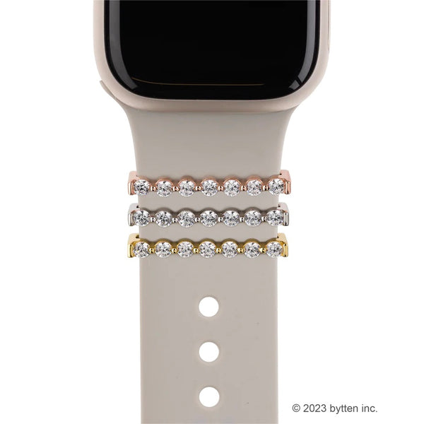 floating eternity ring - April birthstone • Apple Watch & Fitbit band accessory