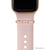 bytten rose gold double stone ring accessory for Apple Watch and Fitbit bands - pink opal