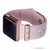 rosier mini glam stack on rose gold Apple Watch with pink blush bytten band