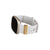 Bytten Sweden Stack on satin gold Fitbit Versa 3 with Lunar White Infinity band